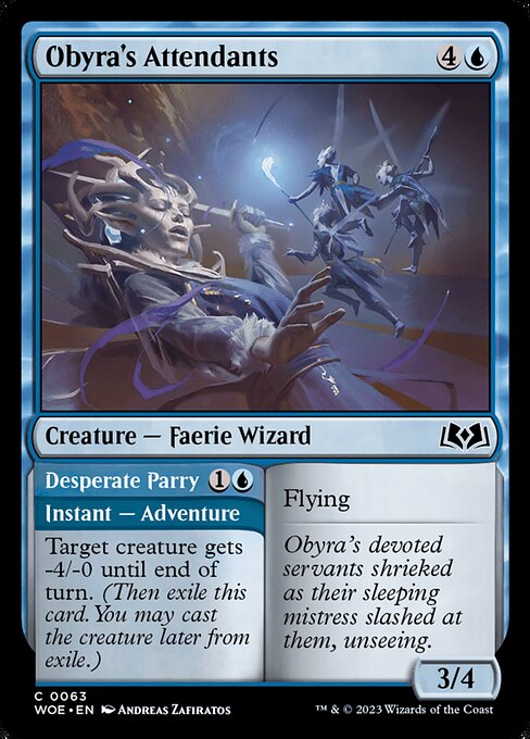 Obyra's Attendants // Desperate Parry - FOIL