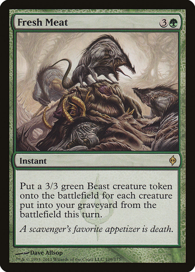 This Is An Image Of The Magic The Gathering Card Fresh Meat From The Set Commander 2019 - Designed By Artist Dave Allsop