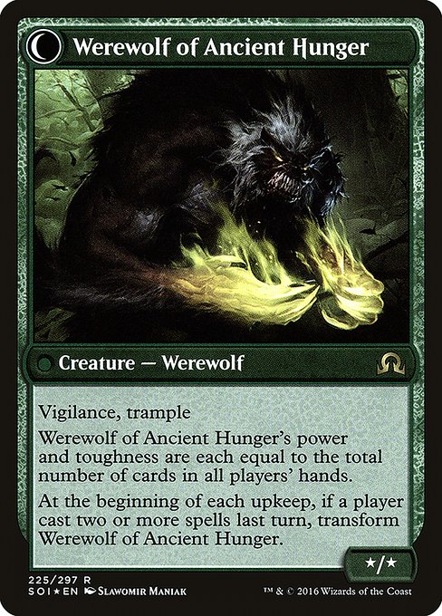 Sage of Ancient Lore // Werewolf of Ancient Hunger - FOIL