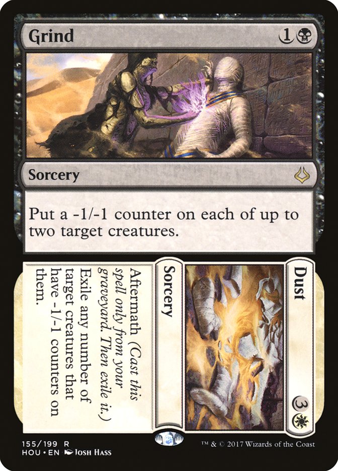 This Is An Image Of The Magic The Gathering Card Grind // Dust From The Set Hour of Devastation - Designed By Artist Josh Hass