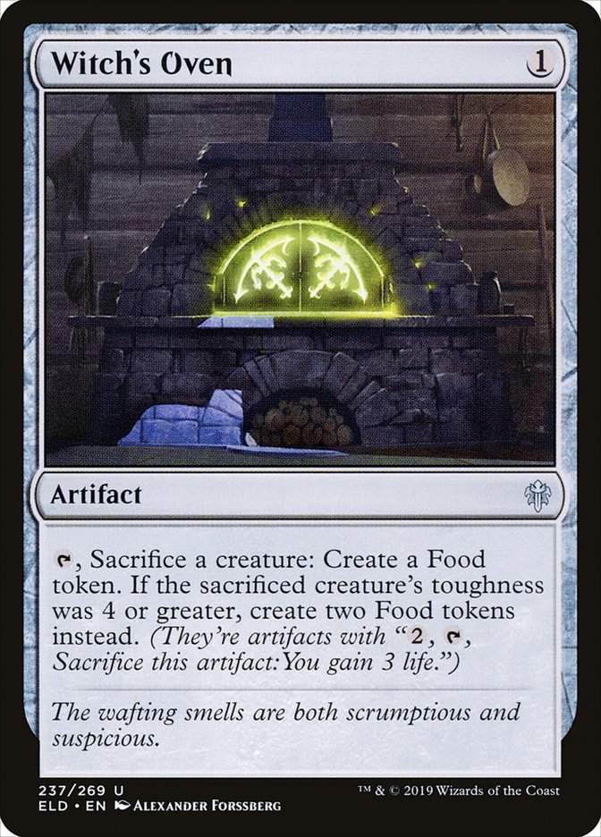 This Is An Image Of The Magic The Gathering Card Witch's Oven From The Set Throne of Eldraine - Designed By Artist Alexander Forssberg