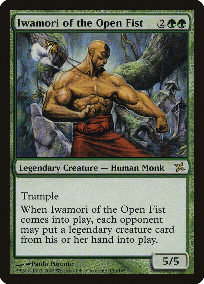 This Is An Image Of The Magic The Gathering Card Iwamori of the Open Fist From The Set Masters 25 - Designed By Artist Paolo Parente