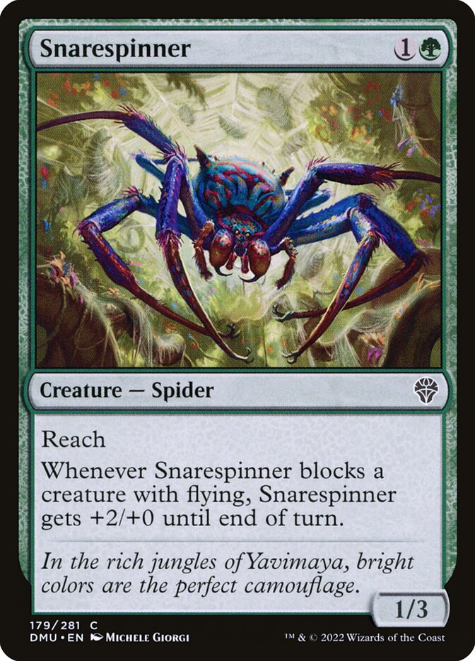 This Is An Image Of The Magic The Gathering Card Snarespinner From The Set Dominaria United - Designed By Artist Michele Giorgi