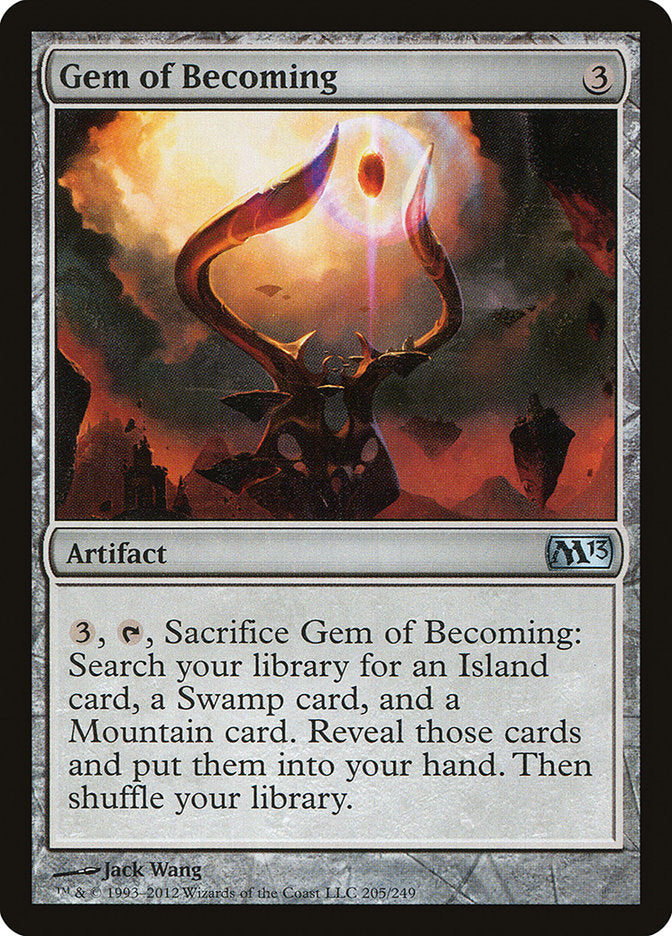 This Is An Image Of The Magic The Gathering Card Gem of Becoming From The Set Magic 2013 - Designed By Artist Jack Wang