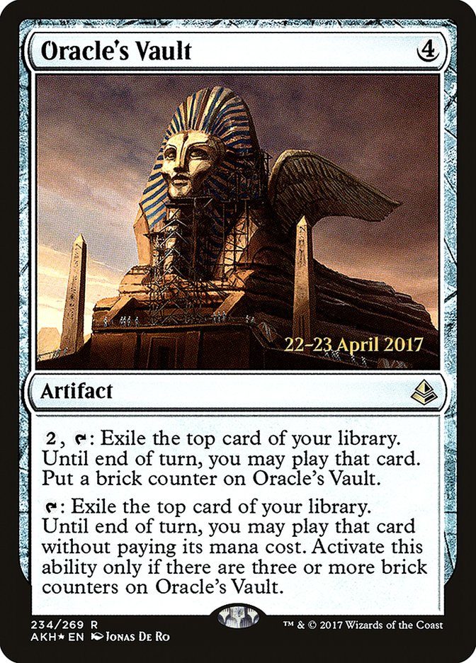 This Is An Image Of The Magic The Gathering Card Oracle's Vault From The Set New Capenna Commander - Designed By Artist Jonas De Ro