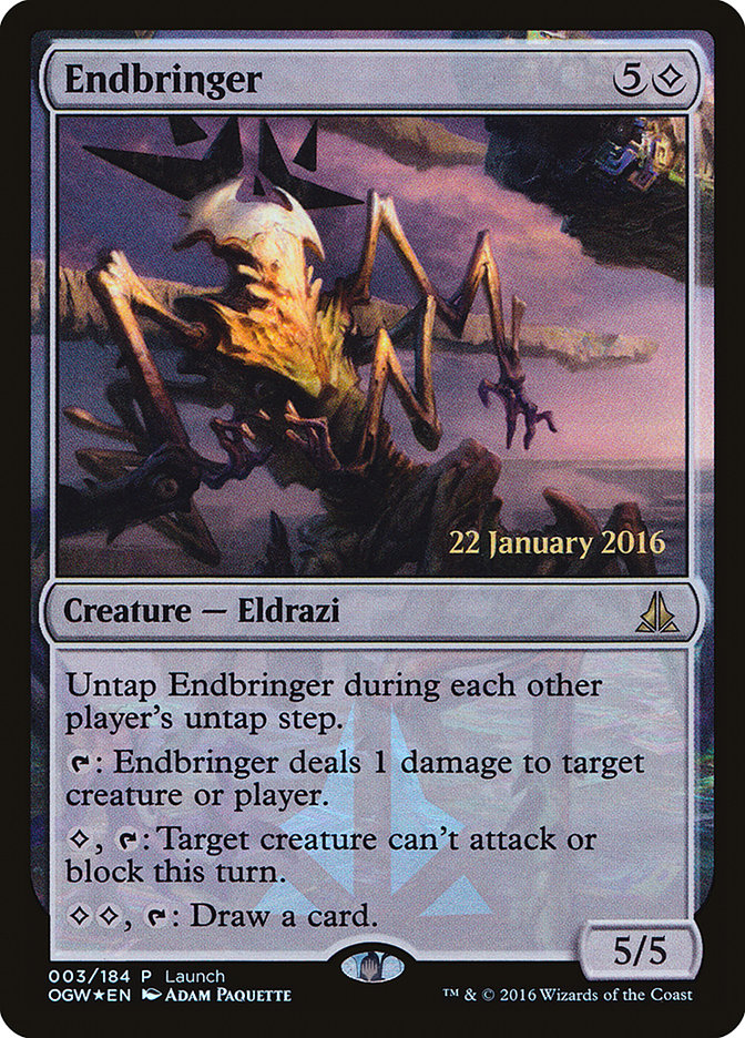 This Is An Image Of The Magic The Gathering Card Endbringer From The Set Commander Masters - Designed By Artist Vincent Proce