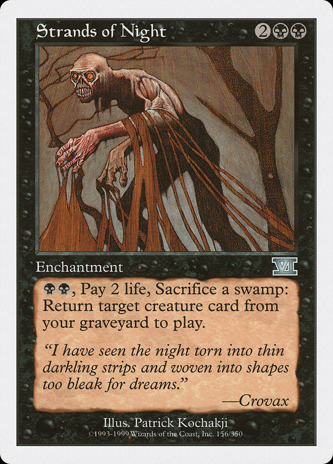 This Is An Image Of The Magic The Gathering Card Strands of Night From The Set Seventh Edition - Designed By Artist Glen Angus