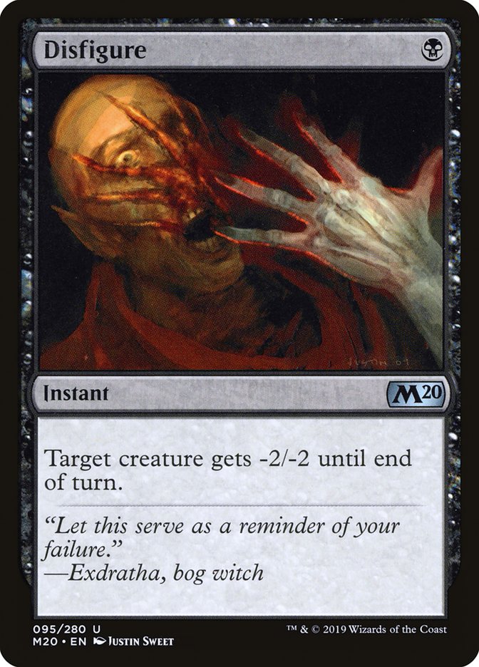 This Is An Image Of The Magic The Gathering Card Disfigure From The Set The Brothers' War - Designed By Artist Svetlin Velinov