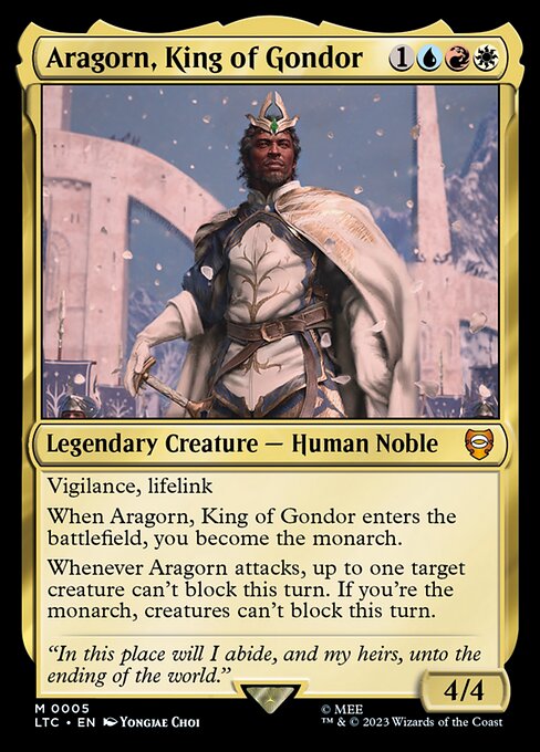 Aragorn, King of Gondor - FOIL