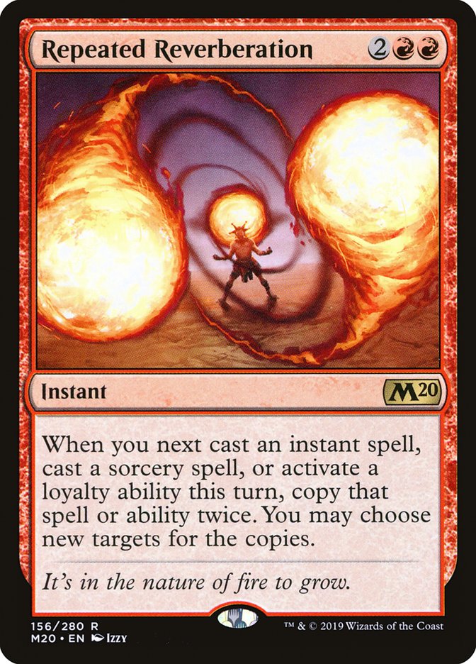 This Is An Image Of The Magic The Gathering Card Repeated Reverberation From The Set Commander Masters - Designed By Artist Izzy