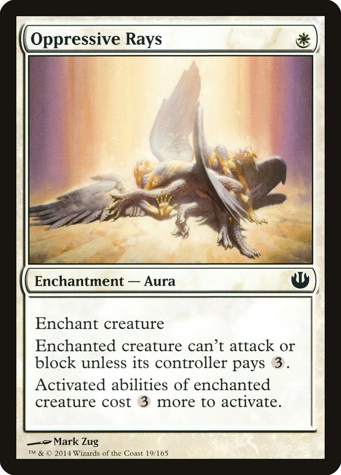 This Is An Image Of The Magic The Gathering Card Oppressive Rays From The Set Magic 2015 - Designed By Artist Mark Zug