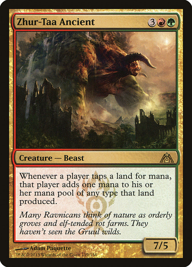 This Is An Image Of The Magic The Gathering Card Zhur-Taa Ancient From The Set Dragon's Maze - Designed By Artist Adam Paquette