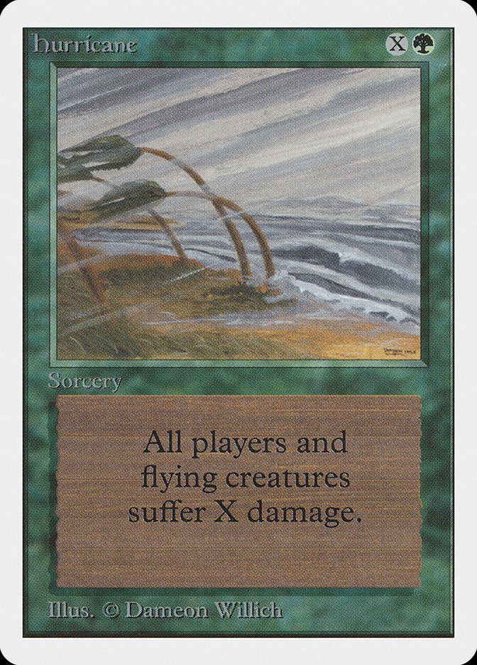 This Is An Image Of The Magic The Gathering Card Hurricane From The Set Tenth Edition - Designed By Artist John Howe