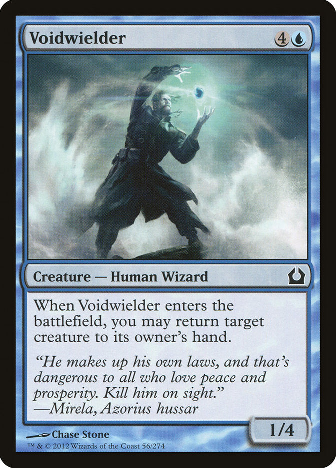 This Is An Image Of The Magic The Gathering Card Voidwielder From The Set Return to Ravnica - Designed By Artist Chase Stone