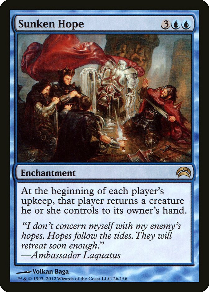 This Is An Image Of The Magic The Gathering Card Sunken Hope From The Set Planechase Anthology - Designed By Artist Volkan Baǵa