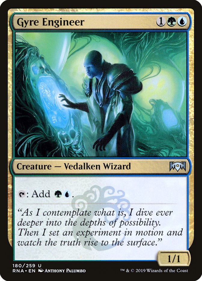 This Is An Image Of The Magic The Gathering Card Gyre Engineer From The Set Ravnica Allegiance - Designed By Artist Anthony Palumbo