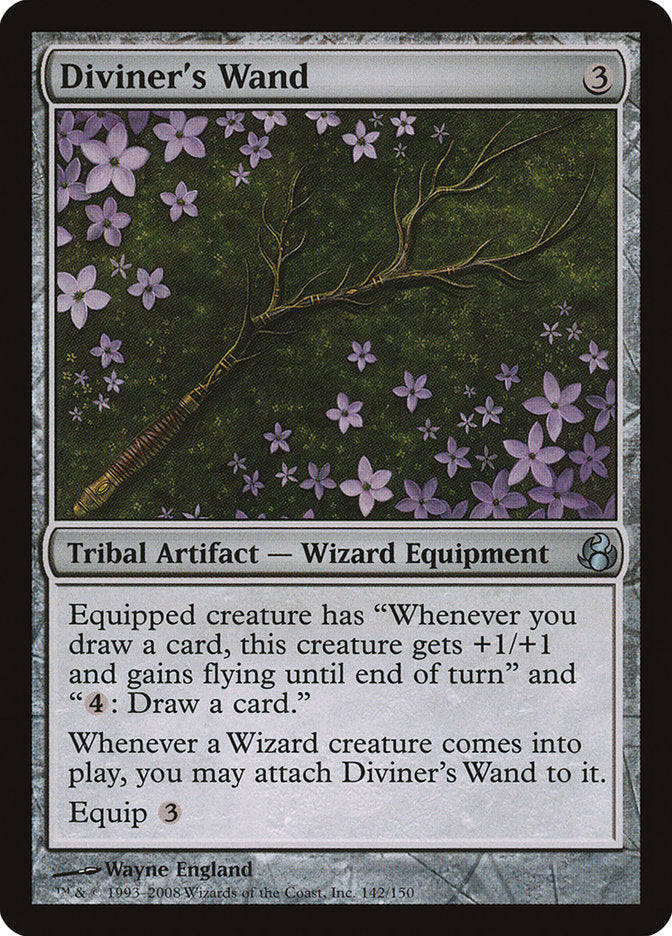 This Is An Image Of The Magic The Gathering Card Diviner's Wand From The Set Morningtide - Designed By Artist Wayne England