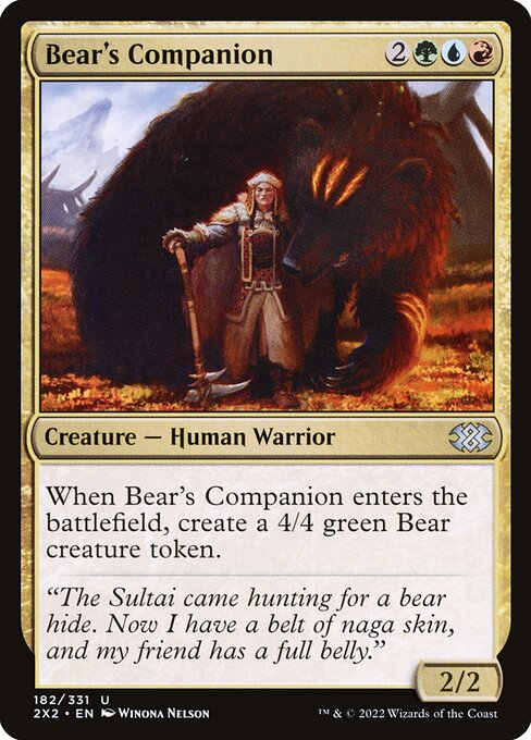 Bear's Companion - FOIL