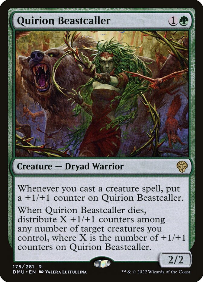 This Is An Image Of The Magic The Gathering Card Quirion Beastcaller From The Set Dominaria United - Designed By Artist Valera Lutfullina