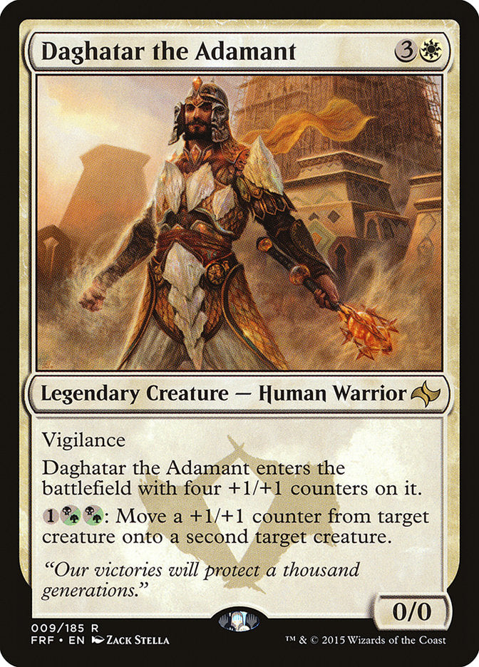This Is An Image Of The Magic The Gathering Card Daghatar the Adamant From The Set Fate Reforged - Designed By Artist Zack Stella