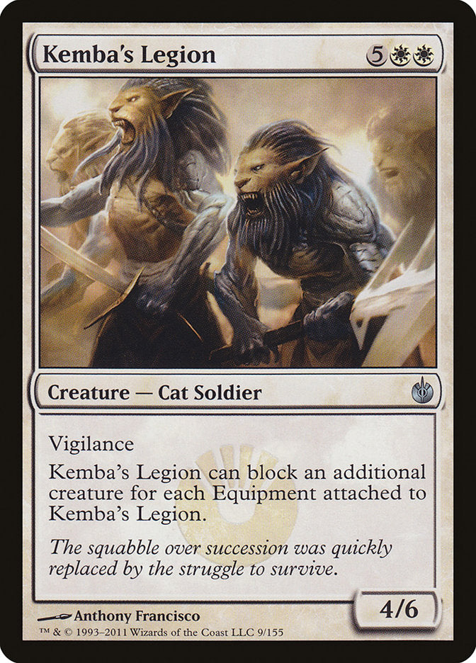 This Is An Image Of The Magic The Gathering Card Kemba's Legion From The Set Mirrodin Besieged - Designed By Artist Anthony Francisco