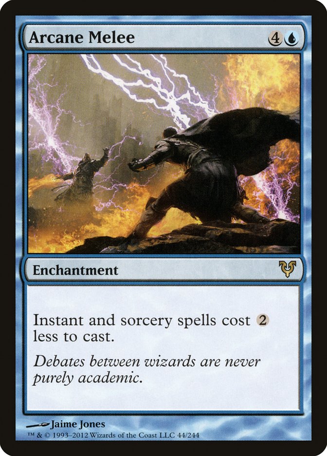 This Is An Image Of The Magic The Gathering Card Arcane Melee From The Set Commander 2013 - Designed By Artist Jaime Jones