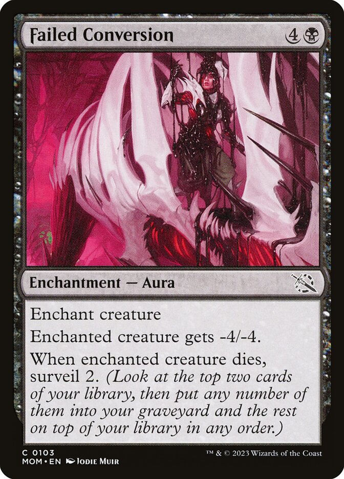 This Is An Image Of The Magic The Gathering Card Failed Conversion From The Set March of the Machine - Designed By Artist Jodie Muir