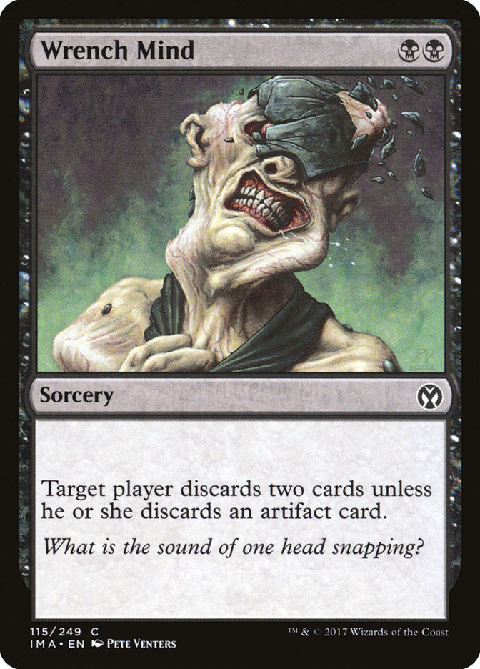 This Is An Image Of The Magic The Gathering Card Wrench Mind From The Set Iconic Masters - Designed By Artist Pete Venters