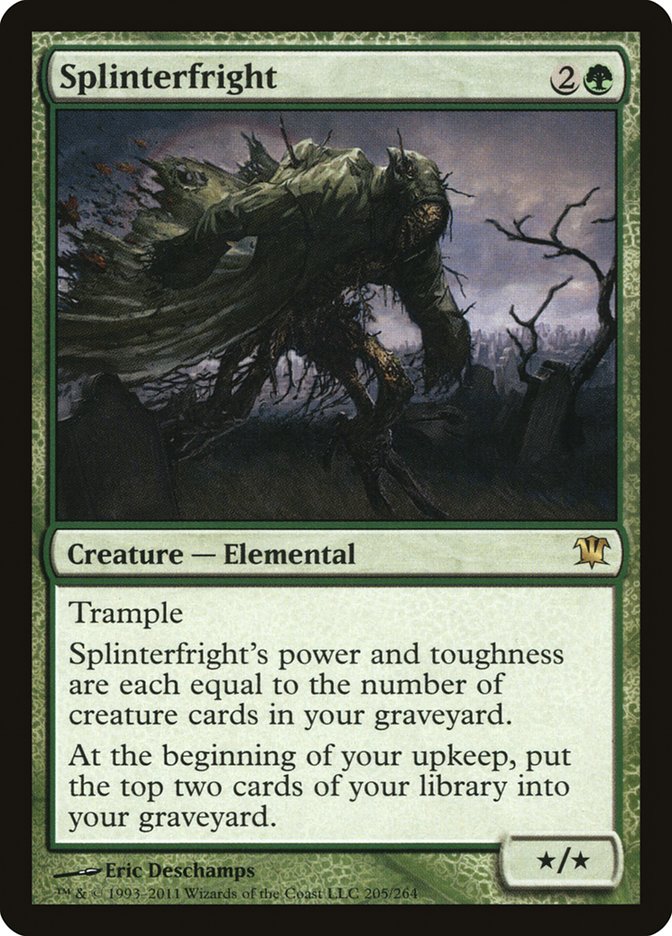 This Is An Image Of The Magic The Gathering Card Splinterfright From The Set Innistrad Remastered - Designed By Artist Eric Deschamps