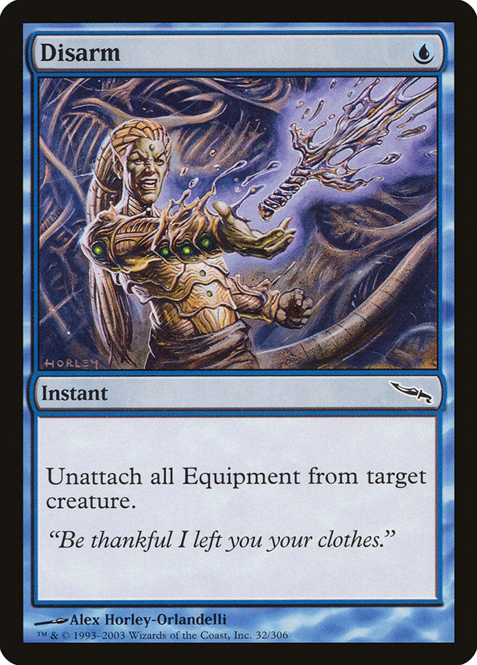This Is An Image Of The Magic The Gathering Card Disarm From The Set Mirrodin - Designed By Artist Alex Horley-Orlandelli