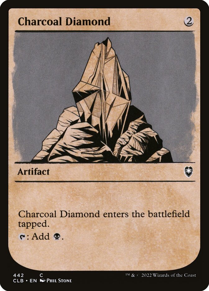 This Is An Image Of The Magic The Gathering Card Charcoal Diamond From The Set Commander Legends: Battle for Baldur's Gate - Designed By Artist Gaboleps