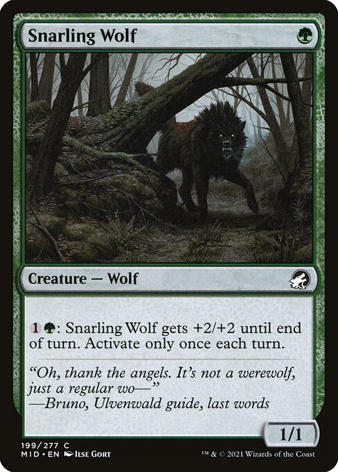 Snarling Wolf - FOIL