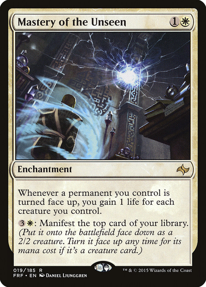 This Is An Image Of The Magic The Gathering Card Mastery of the Unseen From The Set Murders at Karlov Manor Commander - Designed By Artist Daniel Ljunggren