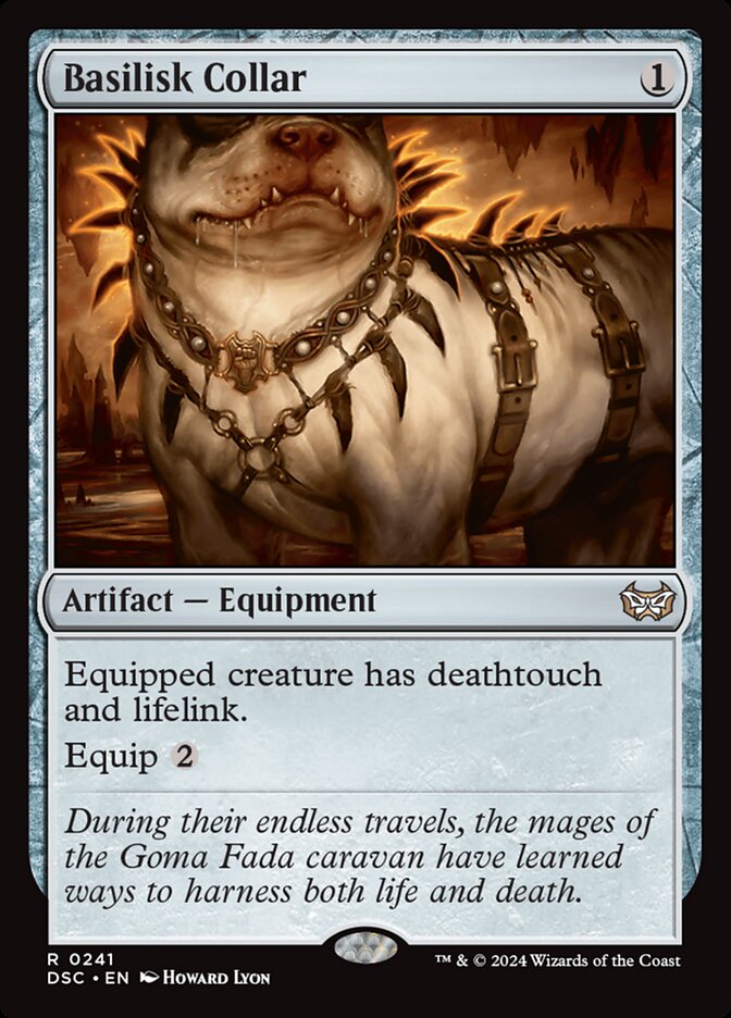 This Is An Image Of The Magic The Gathering Card Basilisk Collar From The Set Foundations - Designed By Artist Craig J Spearing