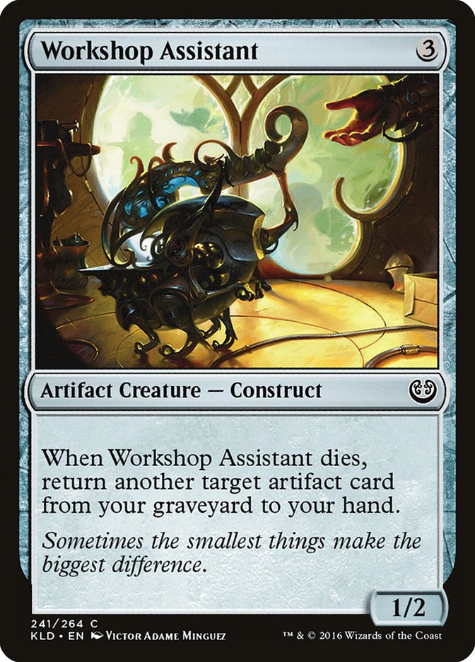 This Is An Image Of The Magic The Gathering Card Workshop Assistant From The Set Commander Legends - Designed By Artist Victor Adame Minguez