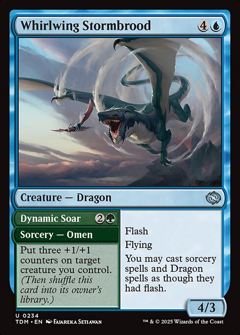 Whirlwing Stormbrood // Dynamic Soar - FOIL