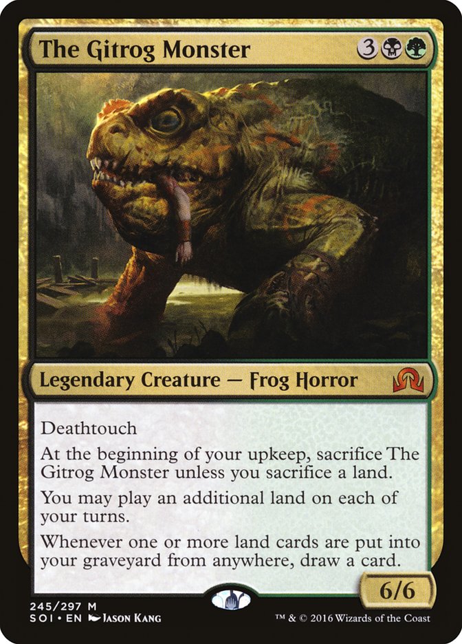This Is An Image Of The Magic The Gathering Card The Gitrog Monster From The Set Innistrad Remastered - Designed By Artist Jason Kang