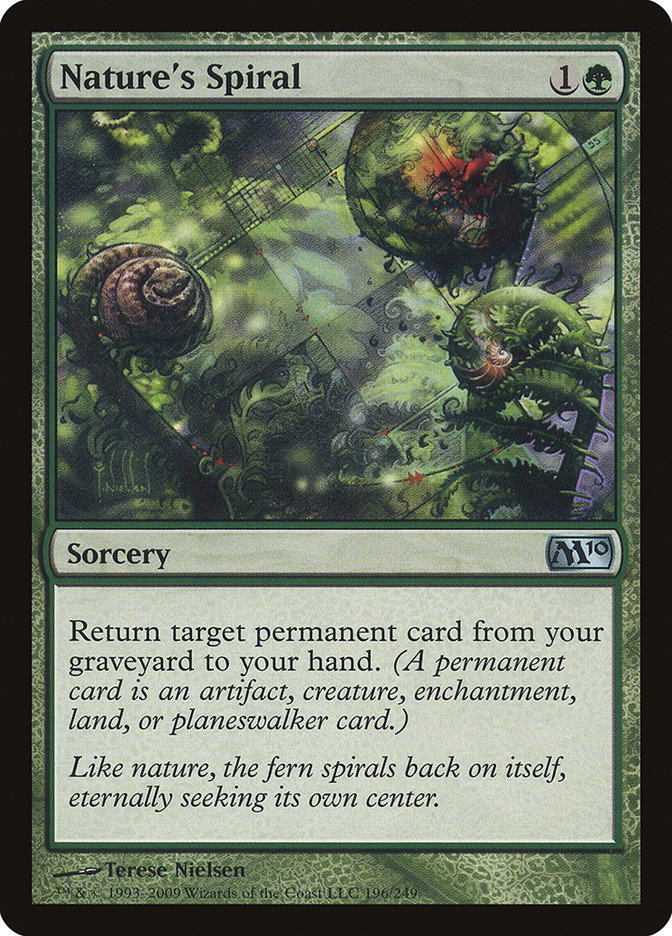This Is An Image Of The Magic The Gathering Card Nature's Spiral From The Set Dominaria - Designed By Artist Florian de Gesincourt
