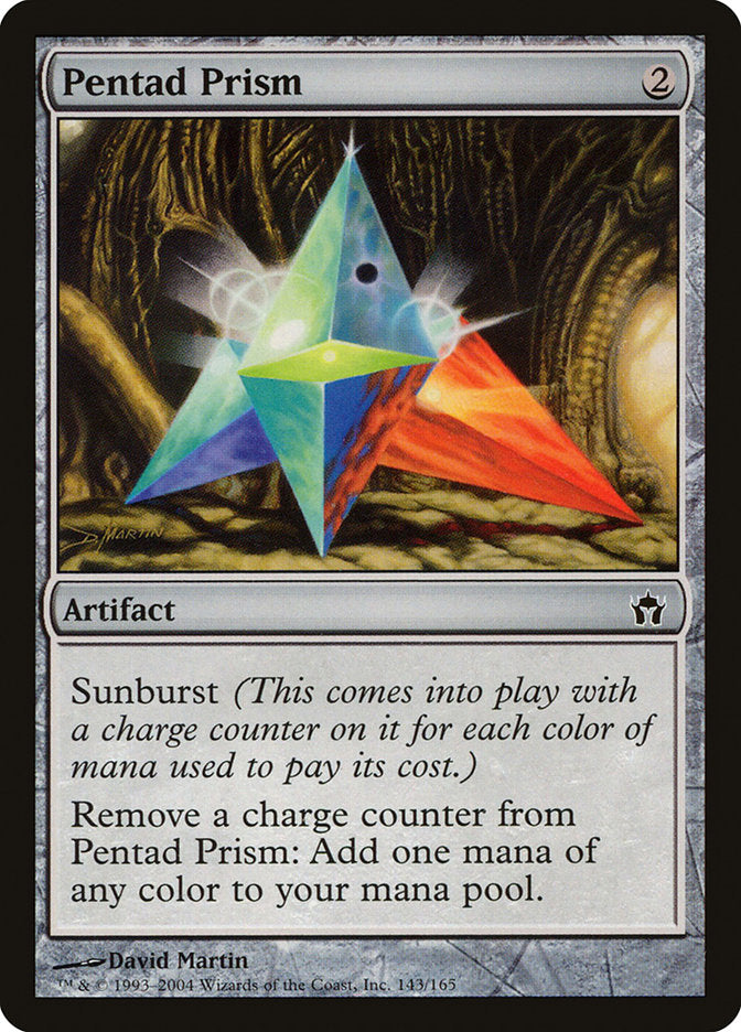 This Is An Image Of The Magic The Gathering Card Pentad Prism From The Set Double Masters - Designed By Artist David Martin