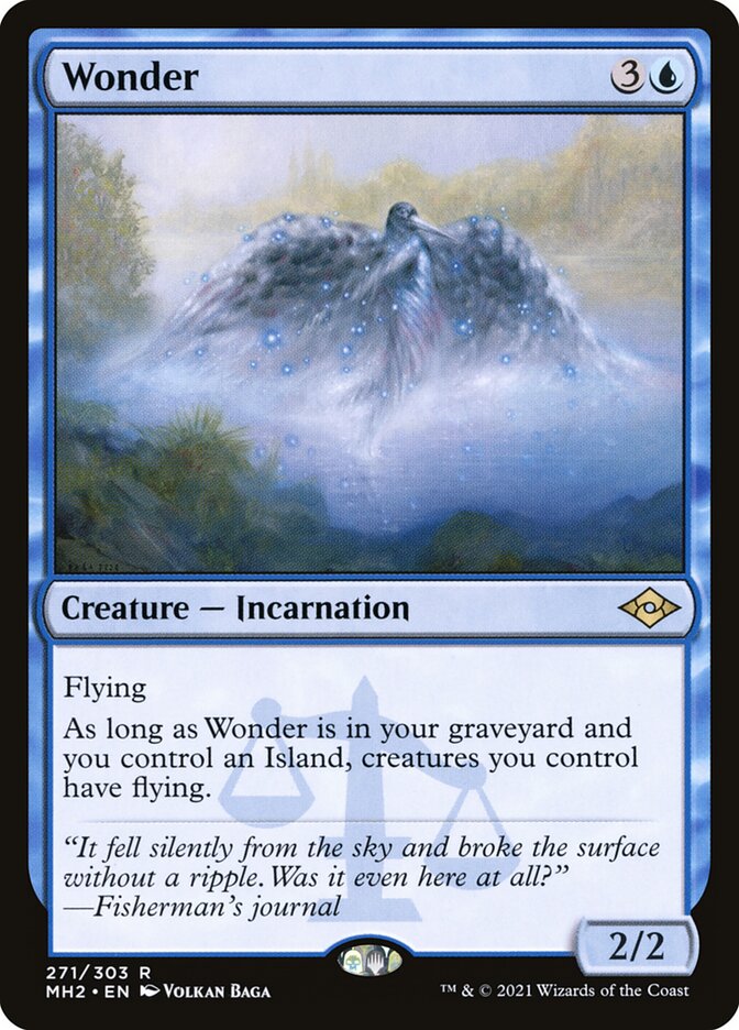 This Is An Image Of The Magic The Gathering Card Wonder From The Set Tarkir: Dragonstorm Commander - Designed By Artist Rebecca Guay