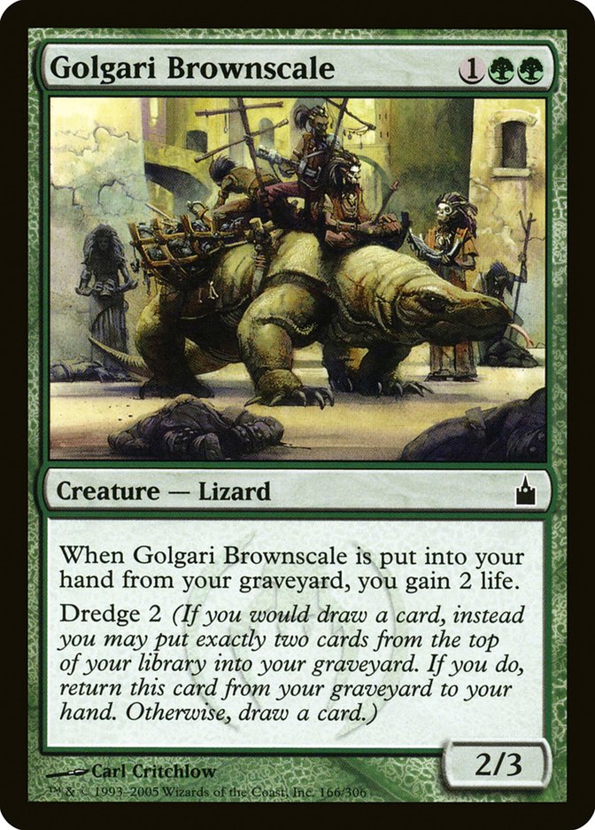 This Is An Image Of The Magic The Gathering Card Golgari Brownscale From The Set Ultimate Masters - Designed By Artist Carl Critchlow