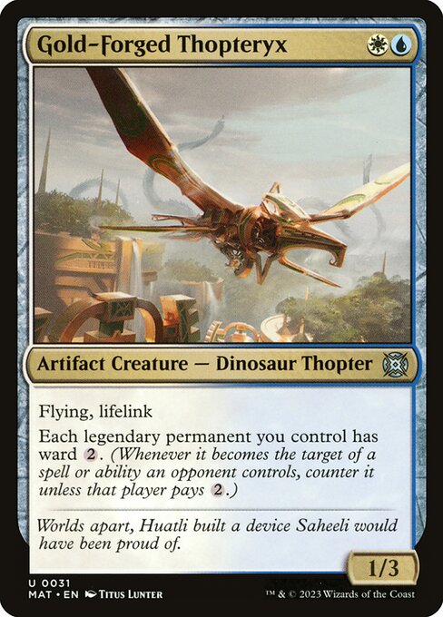 Gold-Forged Thopteryx - FOIL