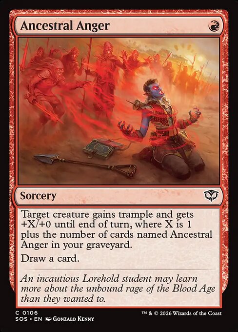 Ancestral Anger - FOIL