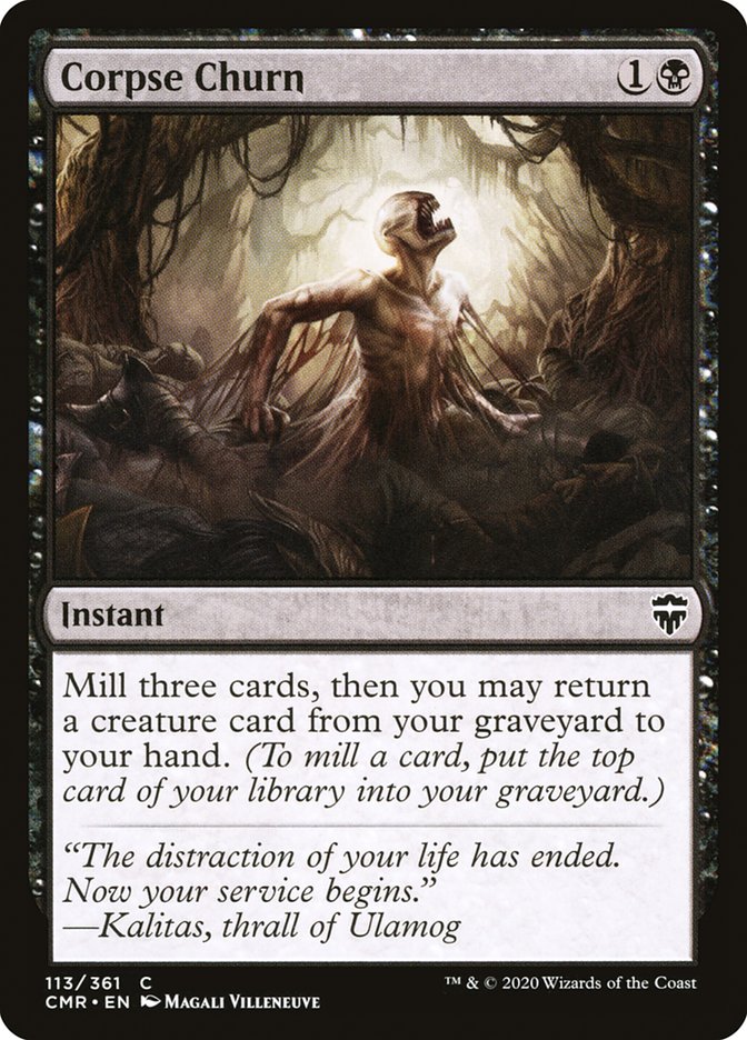 This Is An Image Of The Magic The Gathering Card Corpse Churn From The Set Ravnica: Clue Edition - Designed By Artist Lars Grant-West