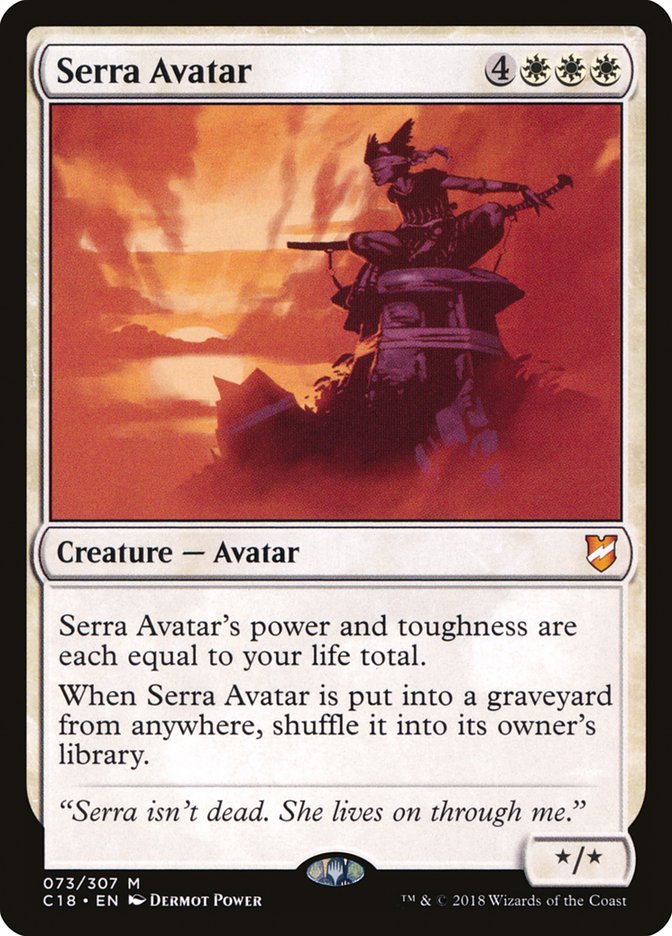 This Is An Image Of The Magic The Gathering Card Serra Avatar From The Set Dominaria Remastered - Designed By Artist Victor Adame Minguez