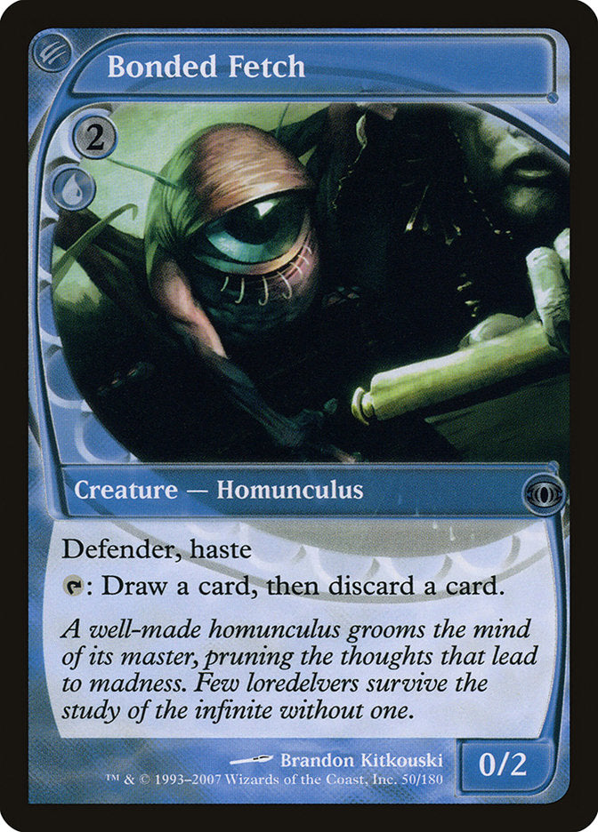 This Is An Image Of The Magic The Gathering Card Bonded Fetch From The Set Time Spiral Remastered - Designed By Artist Brandon Kitkouski