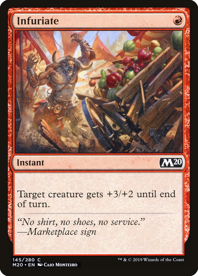 This Is An Image Of The Magic The Gathering Card Infuriate From The Set Theros Beyond Death - Designed By Artist Tomasz Jedruszek