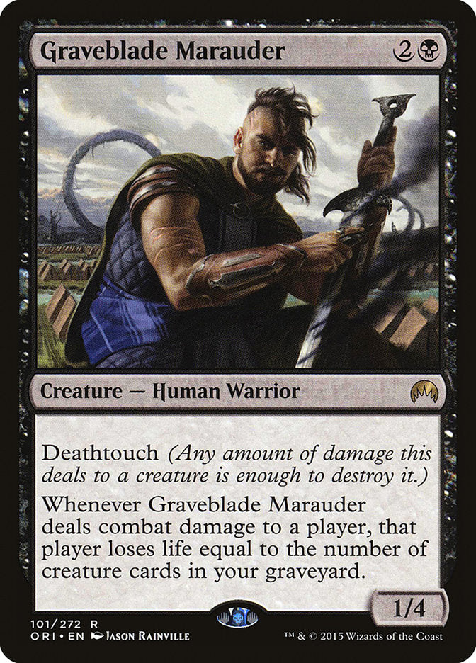 This Is An Image Of The Magic The Gathering Card Graveblade Marauder From The Set Double Masters 2022 - Designed By Artist Jason Rainville