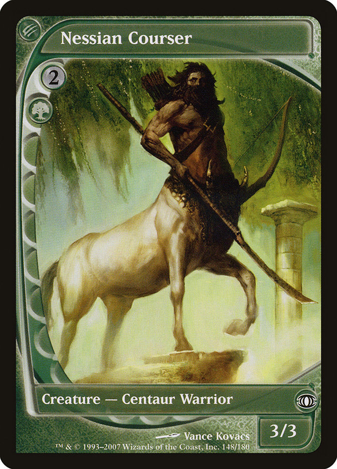 This Is An Image Of The Magic The Gathering Card Nessian Courser From The Set Theros - Designed By Artist Steve Prescott