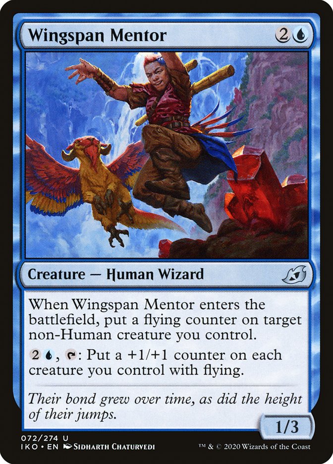 This Is An Image Of The Magic The Gathering Card Wingspan Mentor From The Set New Capenna Commander - Designed By Artist Sidharth Chaturvedi